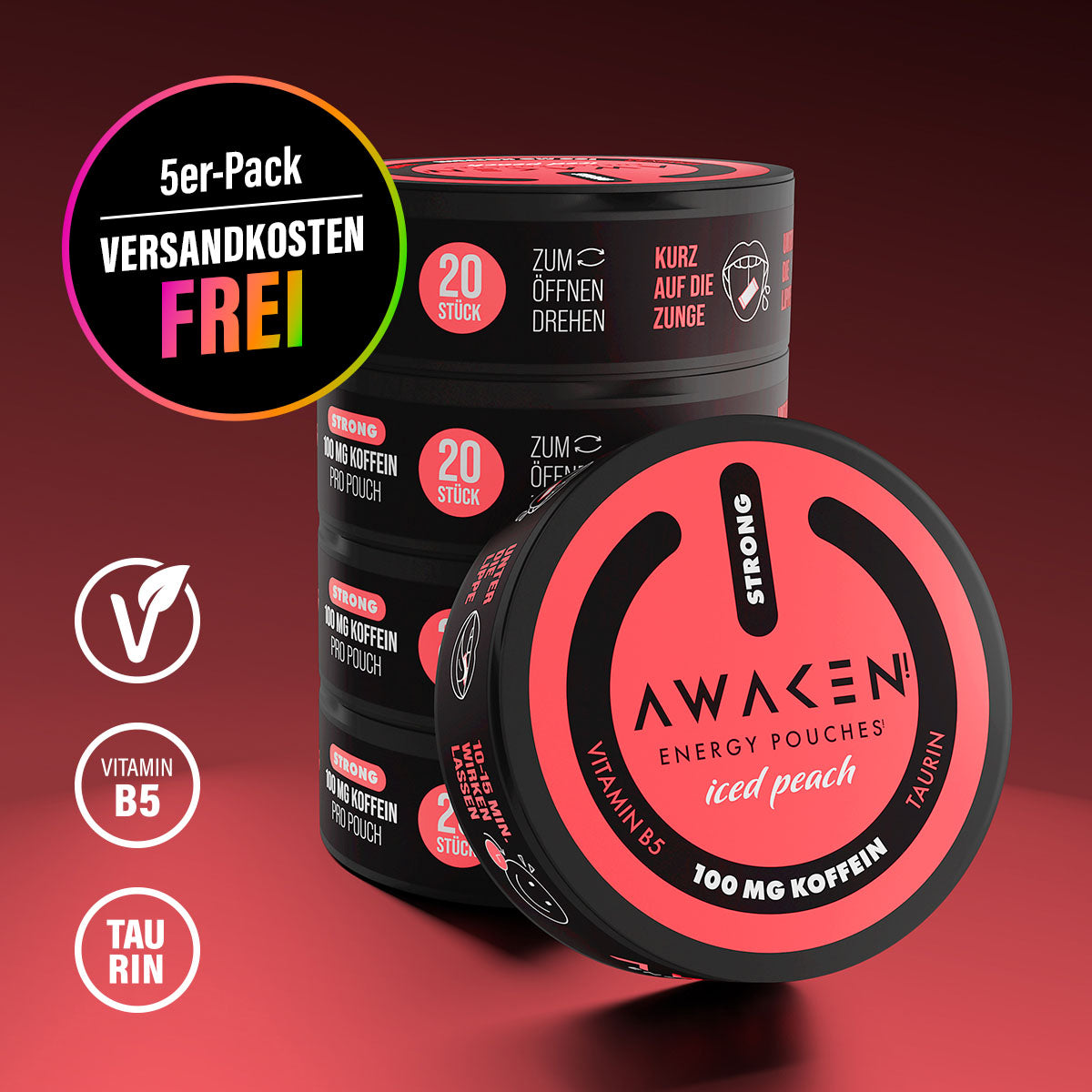 AWAKEN Iced Peach 100 mg