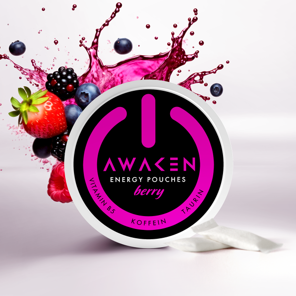 AWAKEN Energy Pouches Berry