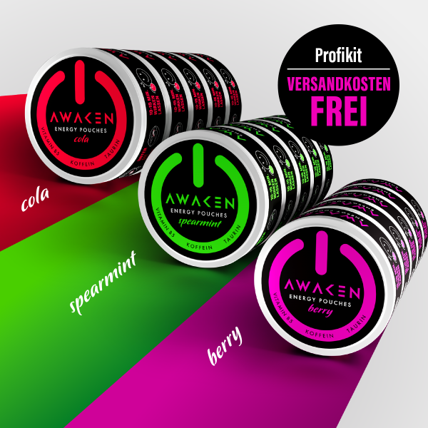 AWAKEN Energy Pouches Profi-Kit