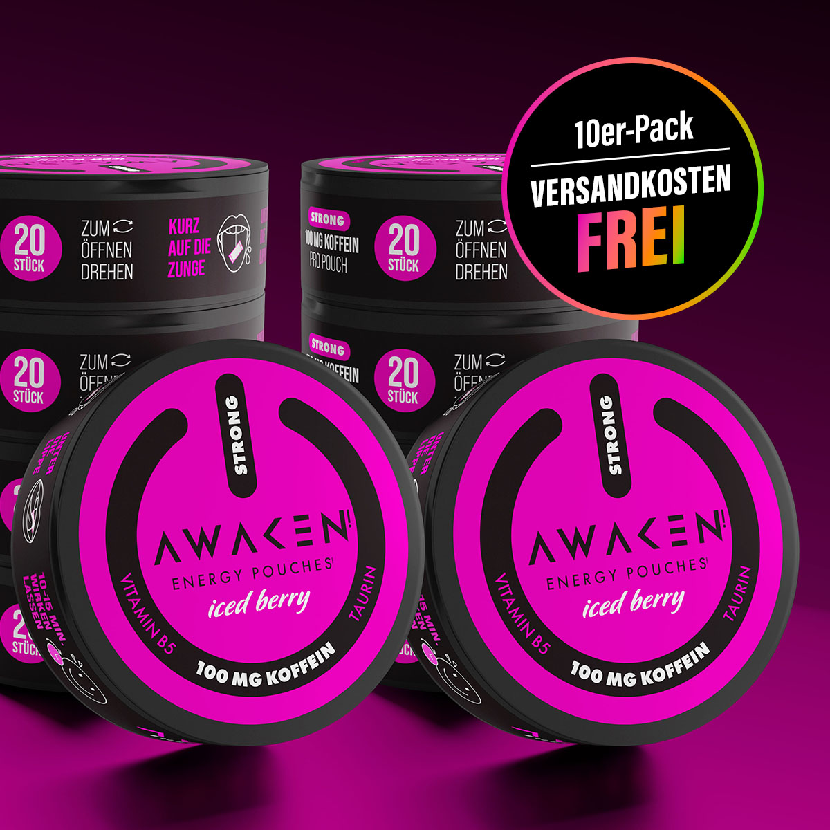 AWAKEN Iced Berry 10er Pack 100mg