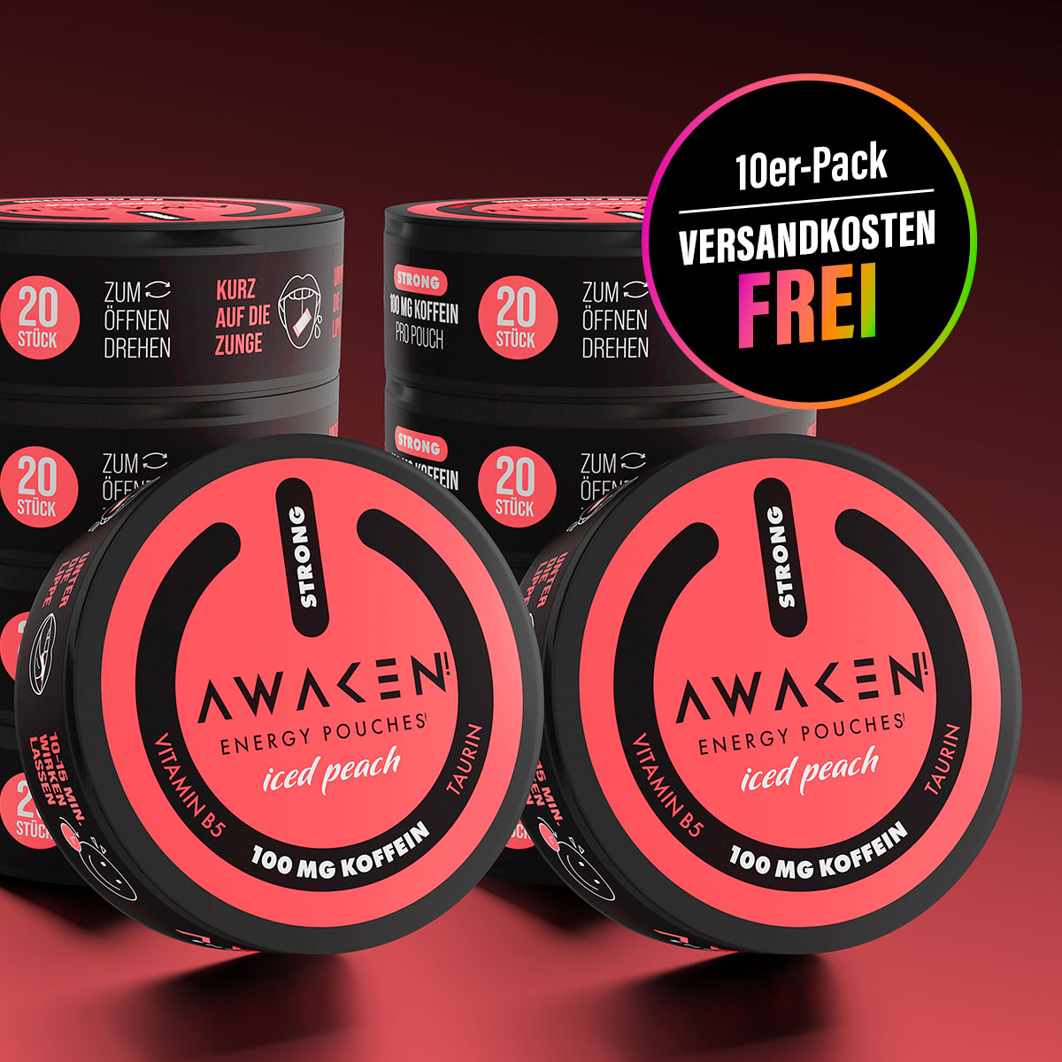 AWAKEN Iced Peach 10er Pack 100mg