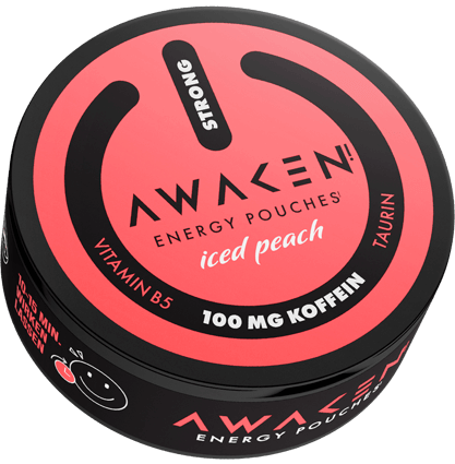 AWAKEN Energy Pouches iced peach